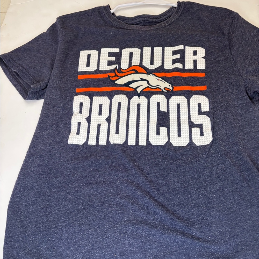 Team Apparel Denver Broncos Kids Tee - Navy and Orange